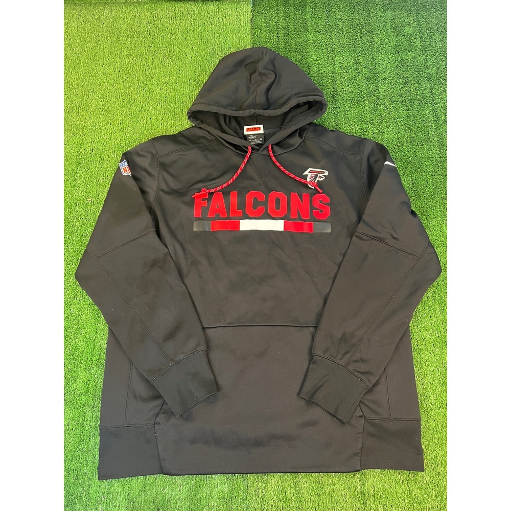 Nike NFL Atlanta Falcons Dri-FIT Pullover On Field Hoodie Black Mens XL